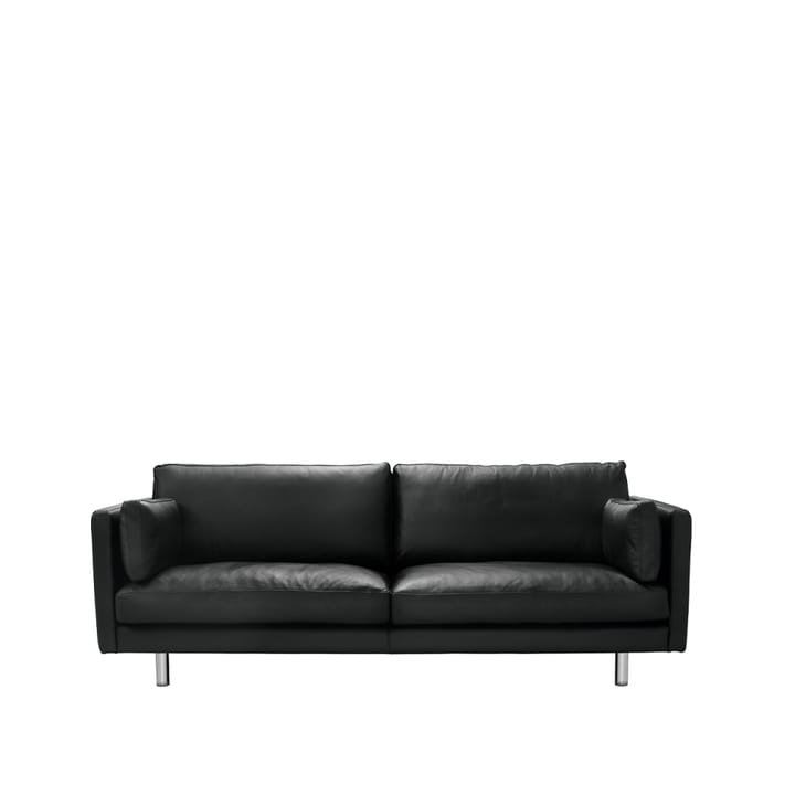 Haga 3-istuttava sohva - Nahka sevilla musta, metallijalat - 1898