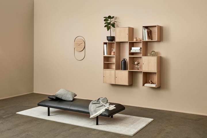 A-Wall seinäkello 41x76 cm - Oak-brass - Andersen Furniture