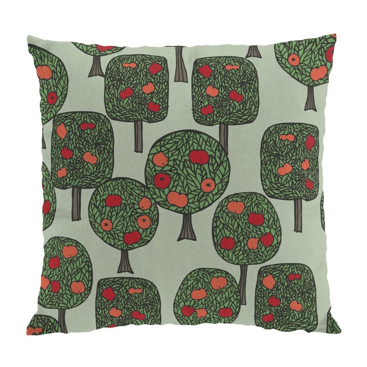 Äppelskogen tyynynpäällinen 47 x 47 cm - Vihreä-punainen - Arvidssons Textil