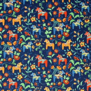 Leksand mini kangas - sininen - Arvidssons Textil