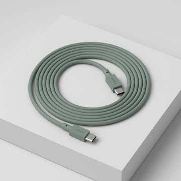 Cable 1 USB-C - USB-C latauskaapeliin 2 m - Oak green - Avolt