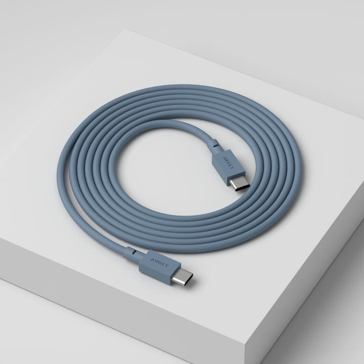 Cable 1 USB-C - USB-C latauskaapeliin 2 m - Shark blue - Avolt