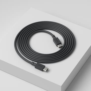 Cable 1 USB-C - USB-C latauskaapeliin 2 m - Stockholm black - Avolt