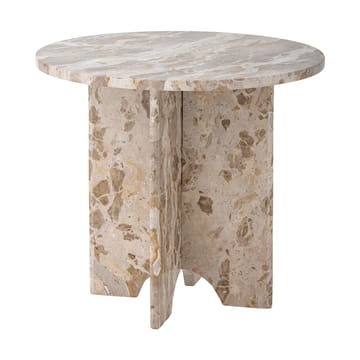 Jasmia sivupöytä Ø46 cm - Ruskea marmori - Bloomingville