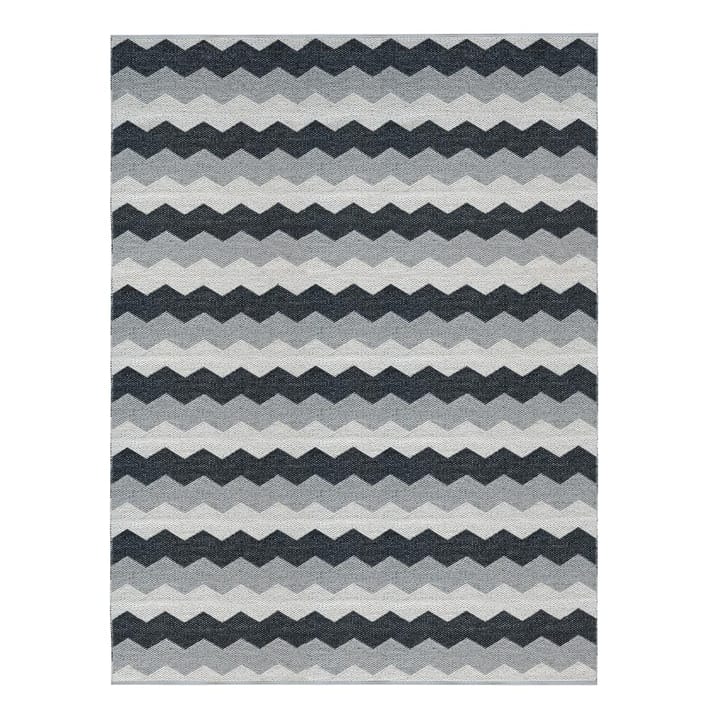 Luppio-matto iso usva (harmaa-musta) - 150x200 cm - Brita Sweden