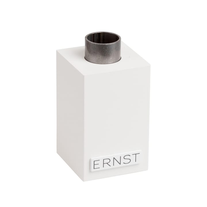 Ernst-kynttilänjalka - valkoinen lakattu puu - ERNST