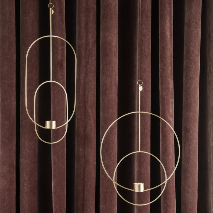 Hanging tealight kynttiläkruunu pyöreä - messinki - ferm LIVING