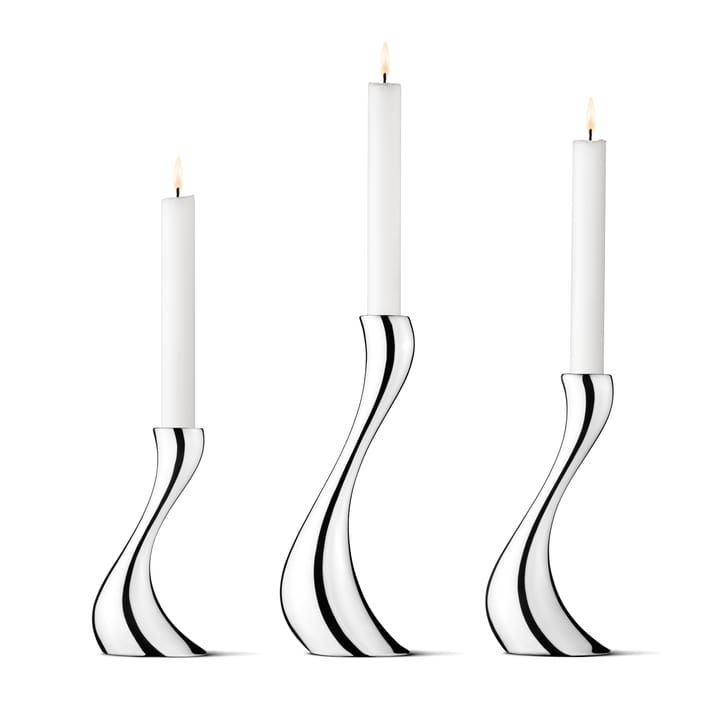 Cobra kynttilänjalka 3 kpl - sisältäen kynttilät - Georg Jensen
