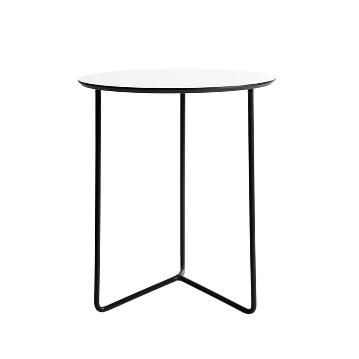 High Tech pöytä ø60 cm - Valkoinen-musta teline - Grythyttan Stålmöbler
