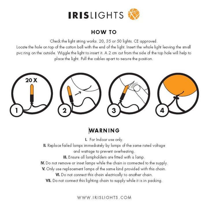 Irislights Brownie - 20 palloa - Irislights