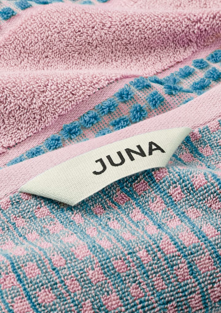 Check pyyhe 50x100 cm - Soft pink-sininen - Juna