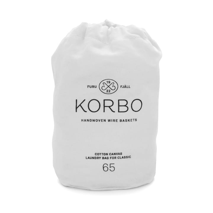 Pyykkisäkki Korbo koriin - valkoinen 65 l - KORBO