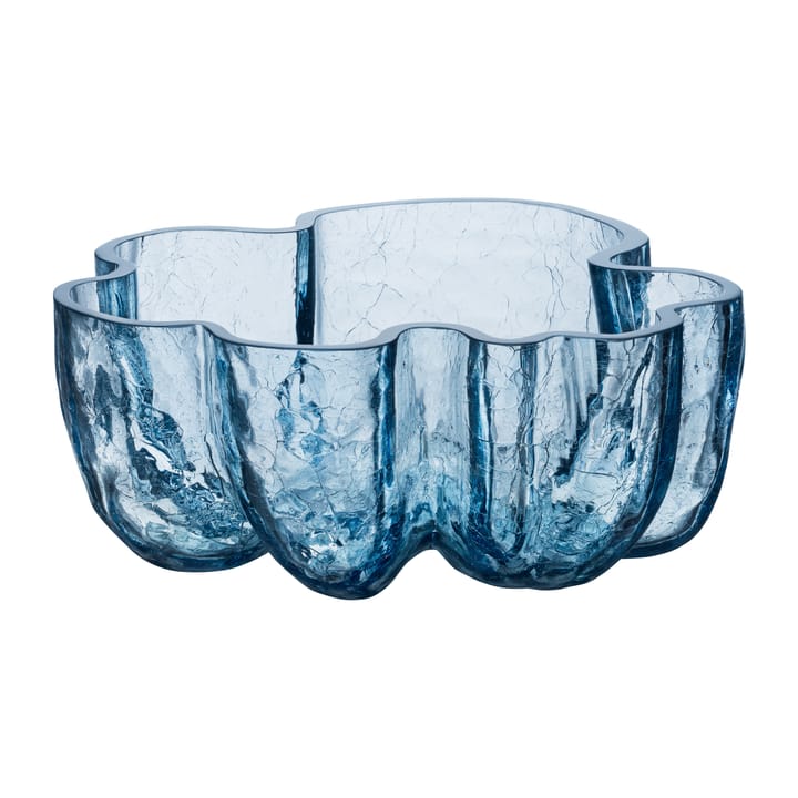 Crackle kulho 105 mm - Pyöreä lasi (Sininen) - Kosta Boda