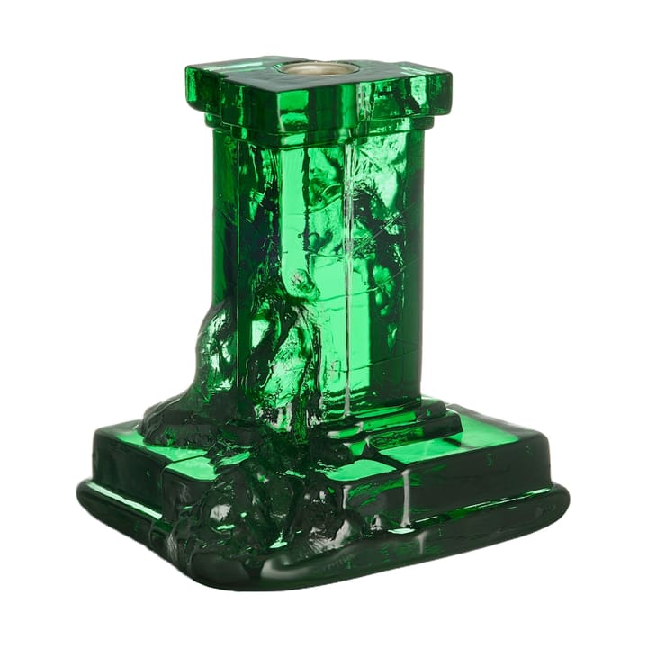 Rocky Baroque -kynttilänjalka 150 mm - Smaragdin vihreä - Kosta Boda