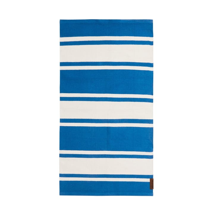Organic Striped Cotton matto 170x240 cm - Blue-white - Lexington