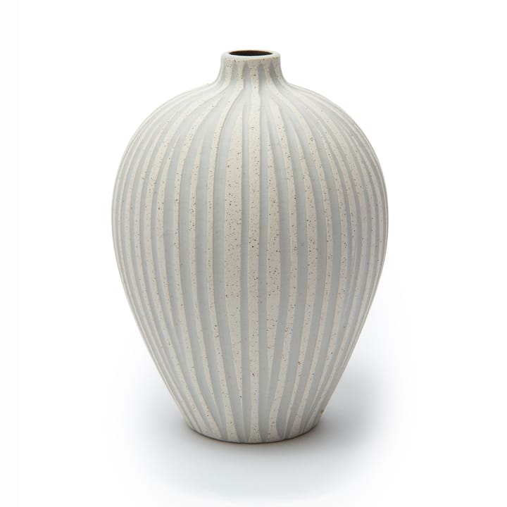 Ebba maljakko medium - Sand white stone stripe - Lindform