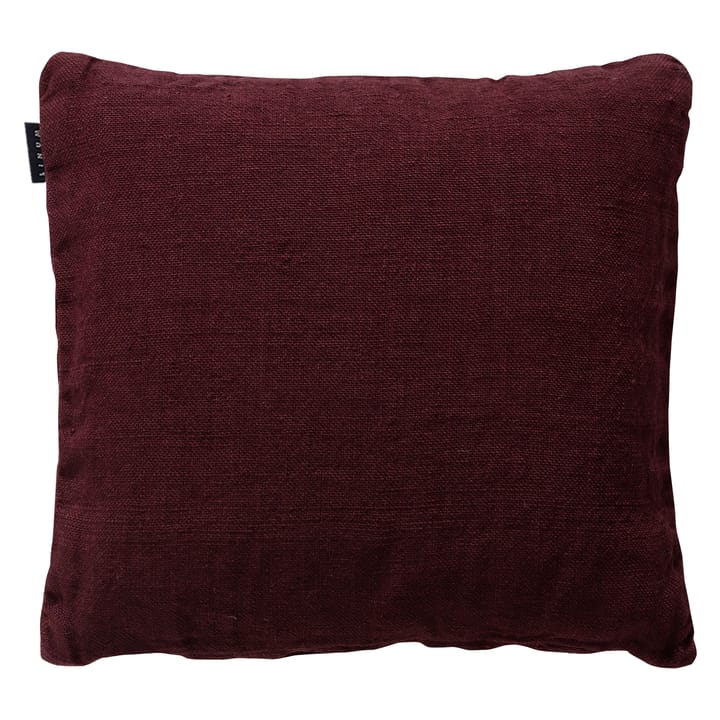 Raw tyynynpäällinen, 50 x 50 cm - viininpunainen - Linum