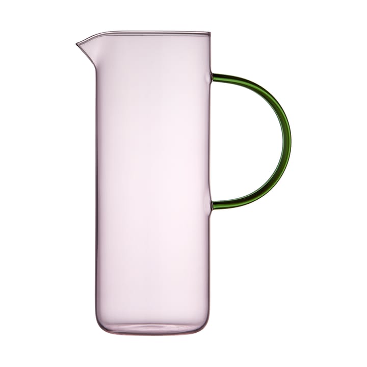 Torino lasikannu 1,1 l - Pink-green - Lyngby Glas