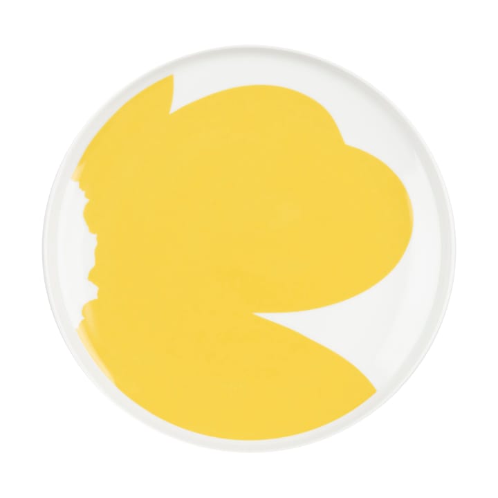 Iso Unikko lautanen Ø25 cm - White-spring yellow - Marimekko