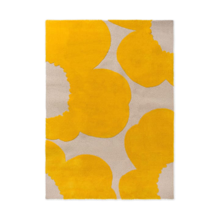 Iso Unikko villamatto - Yellow, 140x200 cm - Marimekko