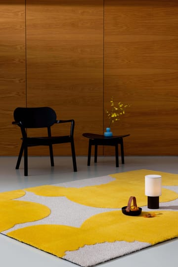 Iso Unikko villamatto - Yellow, 140x200 cm - Marimekko