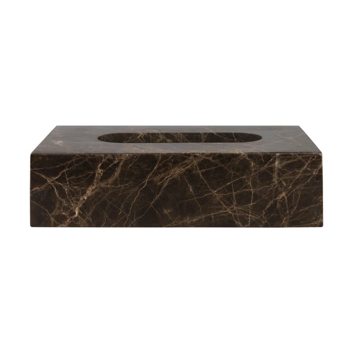 Marble nenäliinalaatikko 14x25,5 cm - Ruskea - Mette Ditmer