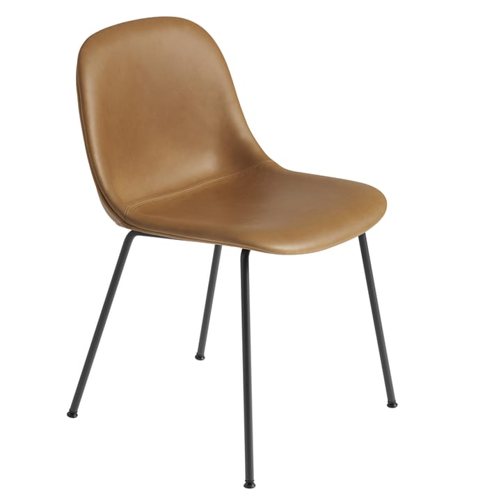 Fiber side chair nahkastol - ruskeaa nahkaa - Muuto