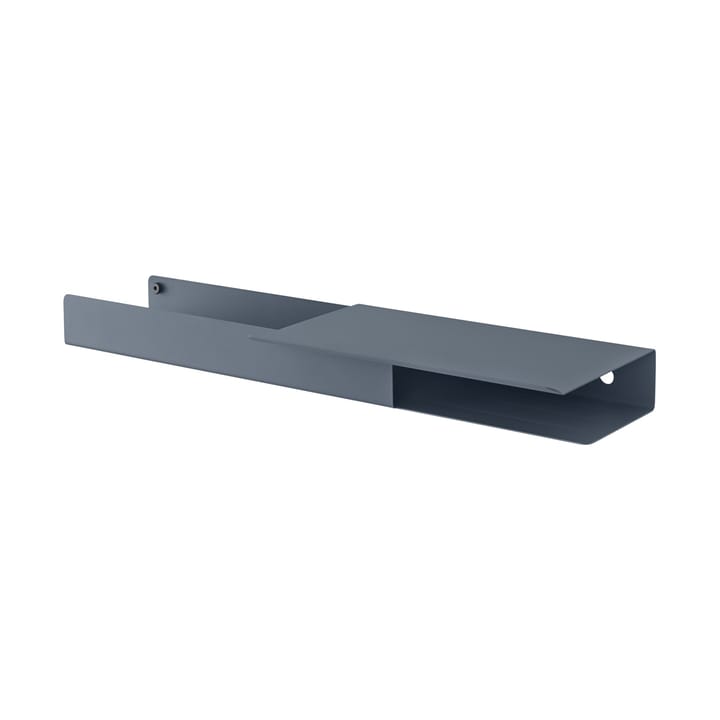 Folded platform -hylly 62 x 5,4 cm - Blue-Grey - Muuto