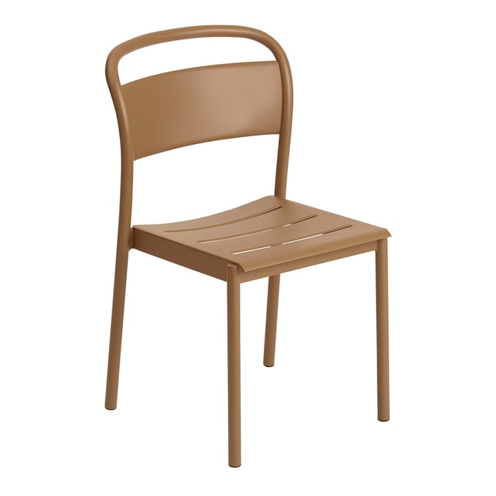 Linear steel side chair -tuoli - Burnt orange - Muuto