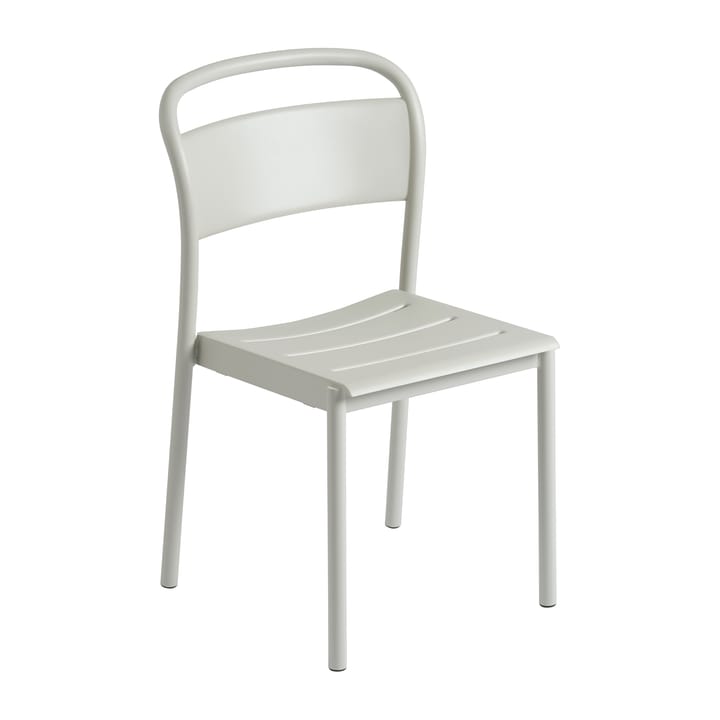 Linear steel side chair -tuoli - Grey (RAL 7044) - Muuto