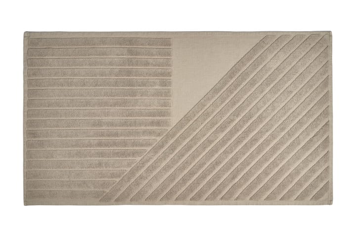 Stripes kylpyhuoneenmatto 50x90 cm - Beige - NJRD