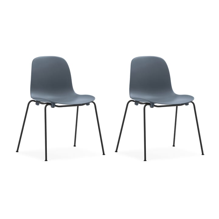Form Chair pinottava tuoli mustat jalat 2 kpl, Sininen - undefined - Normann Copenhagen