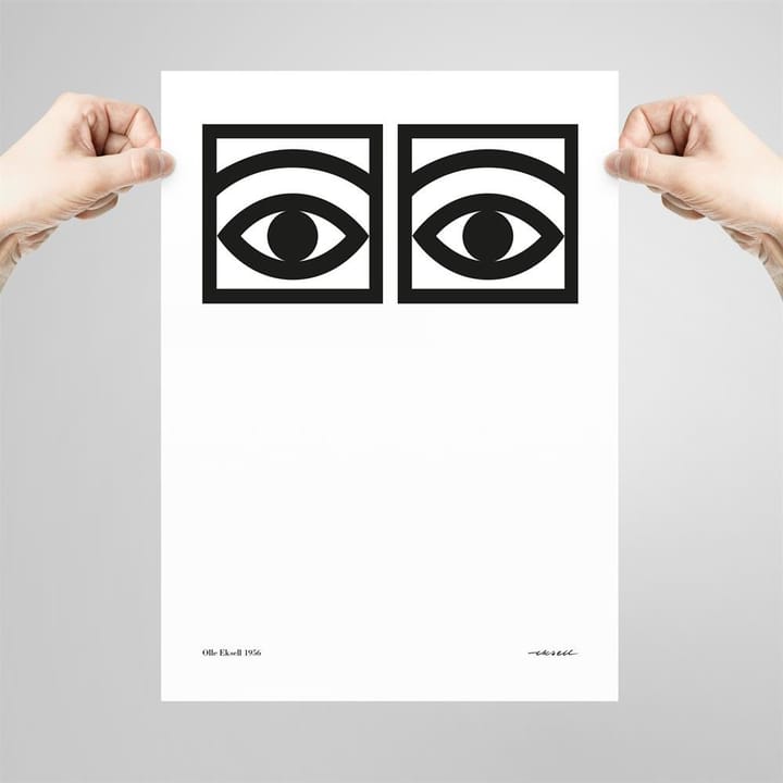Ögon juliste, yksi silmäpari - 50x70 cm - Olle Eksell