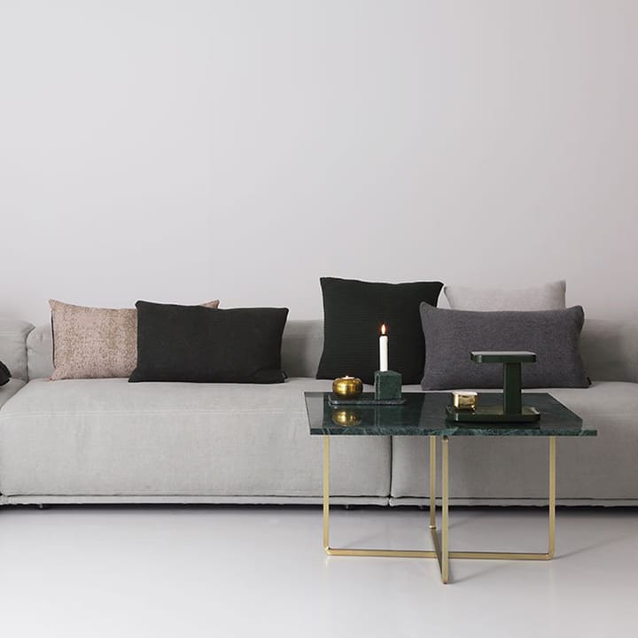 Ninety sohvapöytä suorakulmainen - marmori marquina, messinkijalusta - OX Denmarq