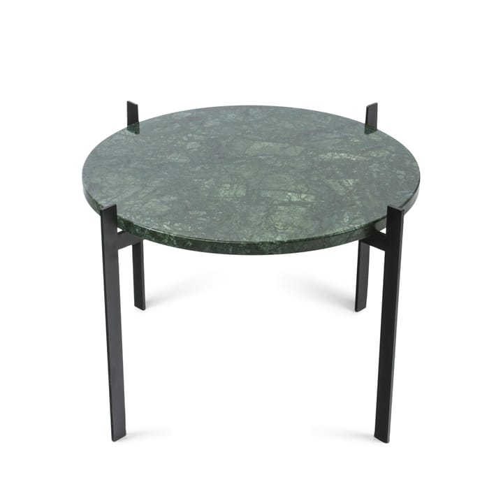 Single deck pöytä Ø57 K38, mustilla jaloilla - vihreä marmori - OX Denmarq