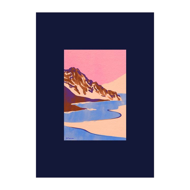 Blue Landscape -juliste - 30 x 40 cm - Paper Collective