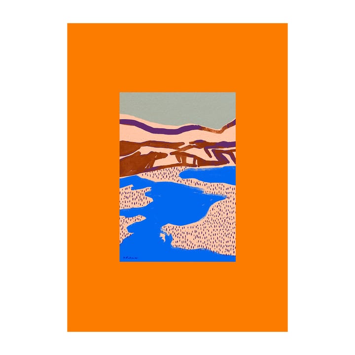 Orange Landscape -juliste - 30 x 40 cm - Paper Collective