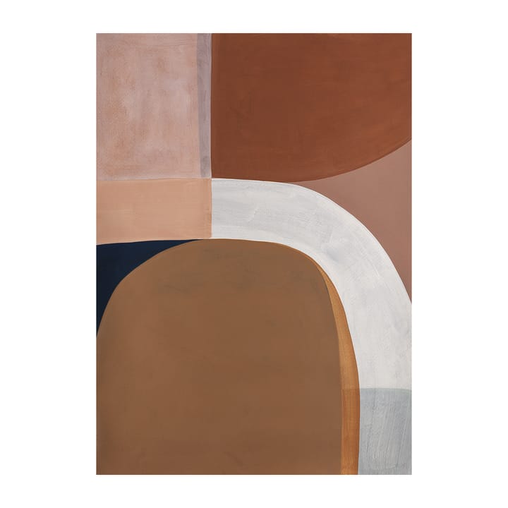 Painted Shapes 01 -juliste - 50x70 cm - Paper Collective