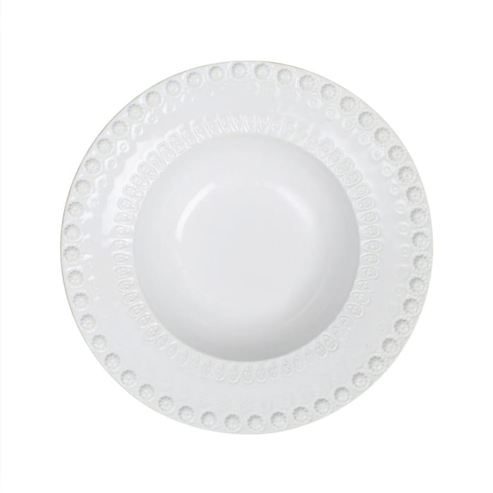 Daisy syvä lautanen, Ø 21 cm - white - PotteryJo