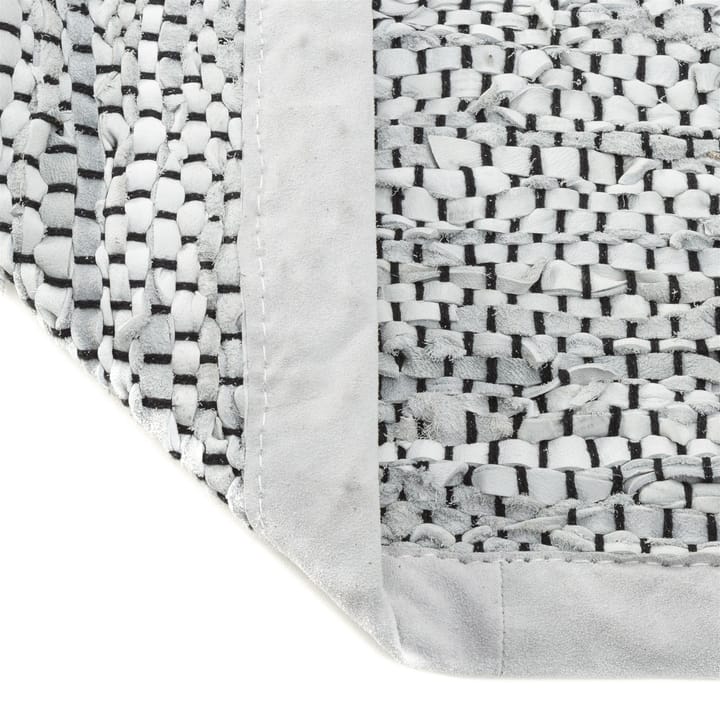 Leather matto 60 x 90 cm - light grey (vaaleanharmaa) - Rug Solid