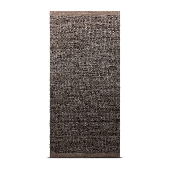 Leather matto 75 x 200 cm - Wood (ruskea) - Rug Solid