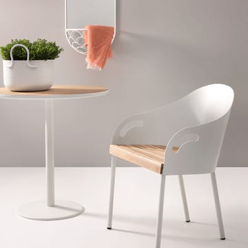 Brunnsviken pöytä - Valkoinen/tammi - SMD Design