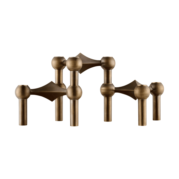 STOFF Nagel kynttilänjalka 3-pakkaus - Bronzed brass - STOFF