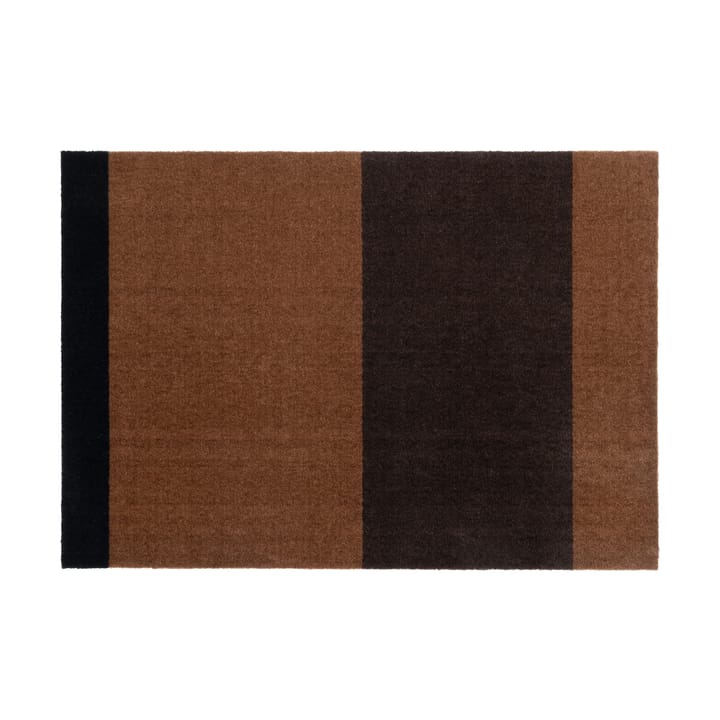 Stripes by tica, vaakasuuntainen, käytävämatto - Cognac-dark brown-black, 90x130 cm - Tica copenhagen