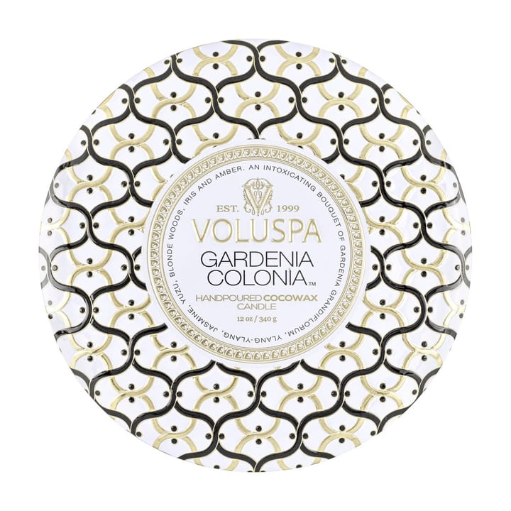 Maison Blanc 3-wick Tin tuoksukynttilä 40 tuntia - Gardenia Colonia - Voluspa
