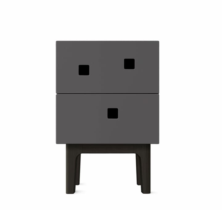 Peep S1 -yöpöytä - Slate grey, mustaksi lakattu - Zweed