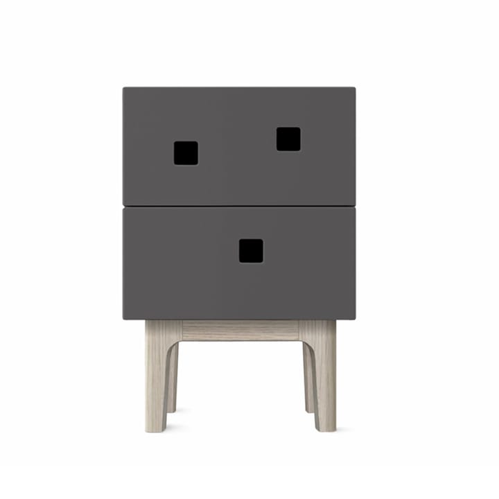 Peep S1 -yöpöytä - Slate grey, valkopigmentoitu tammi - Zweed